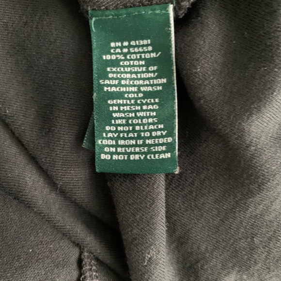 Lauren Ralph Lauren 100% Cotton XL Crochet  Sleeve and Fit and Flare Black Dress - Picture 6 of 6